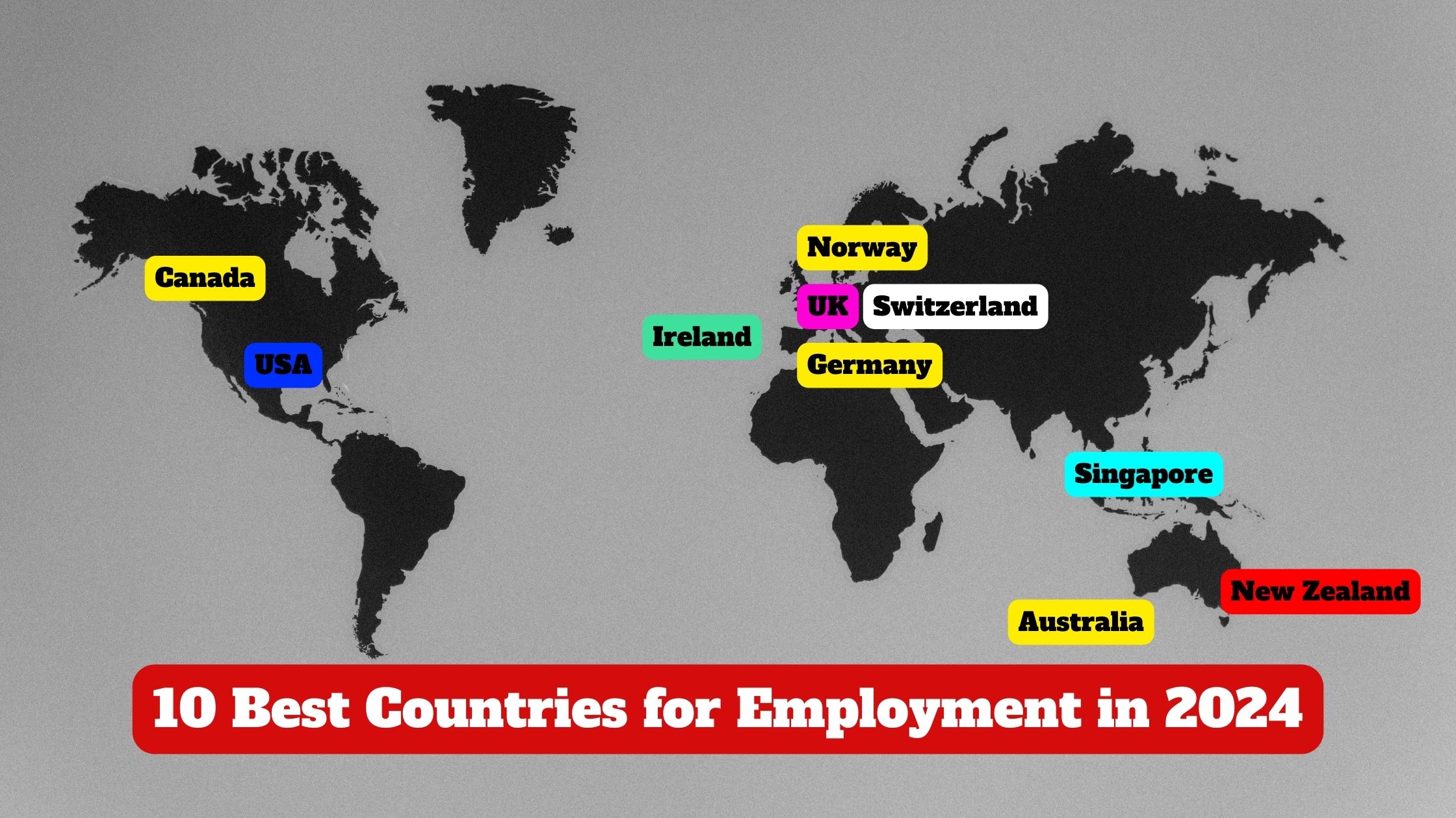 Top 10 countries for employment